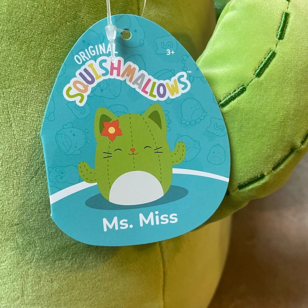 Squishmallows 16 Inch Ms. Miss The Green Cactus Cat